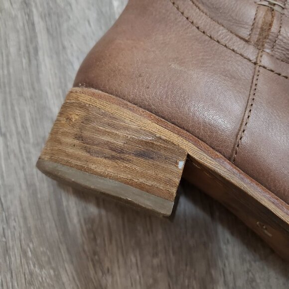 Kenneth Cole Right Nite Knee High Genuine Leather Boots Taupe Sz 7 - Picture 4 of 13